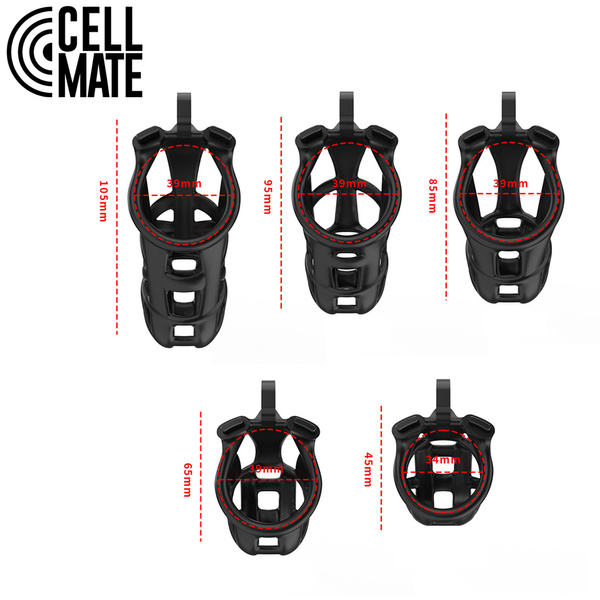 Pas cnoty Guardian Chastity Cage Black Size 1 CELLMATE