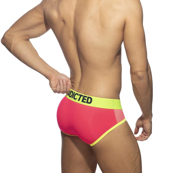 Neon Mesh Brief Neon Pink M Addicted