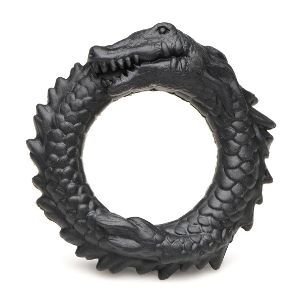 Creature Cocks Black Caiman Silicone Cock Ring