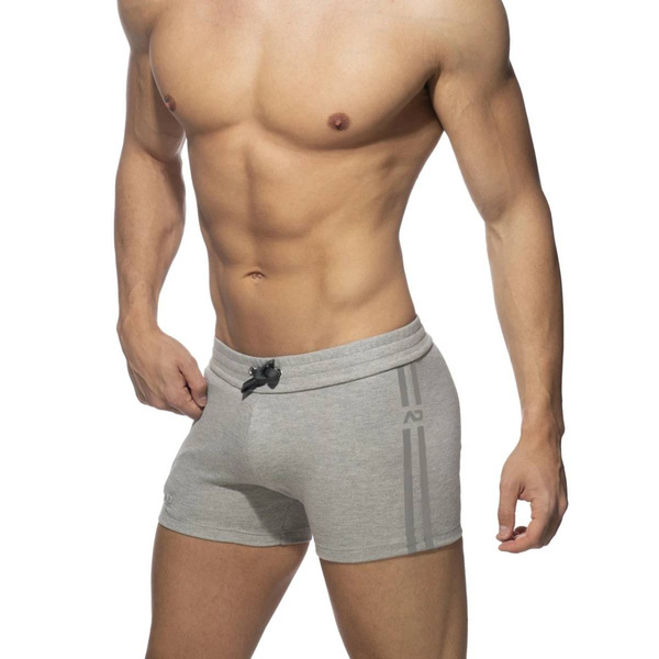 Zip Pocket Sports Short Heather Grey M Addicted