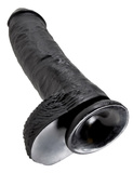 King Cock 10" Cock w/balls black