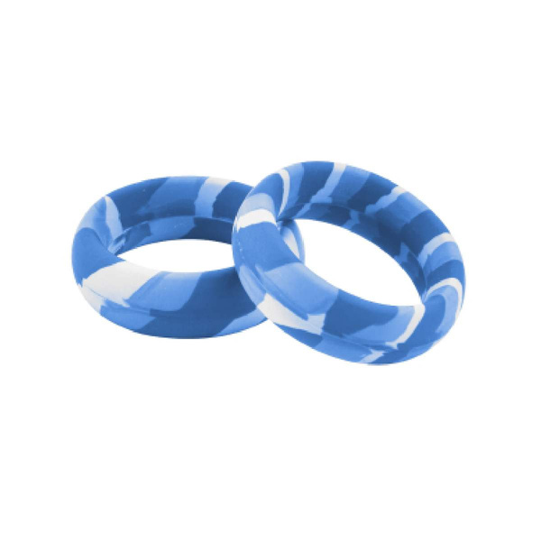 Pack 3 Cockrings Silimix Blue CockzRing