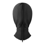 Balaclava BDSMaster Open n°3 Black z zamkiem błyskawicznym