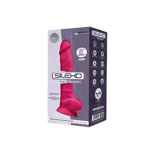 Silexd Wibrator 20 cm Vibration Fuchsia
