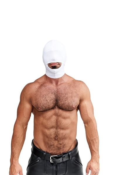 Білий багатофункціональний капюшон з лайкри Mister B Multi-Purpose Lycra Hood White