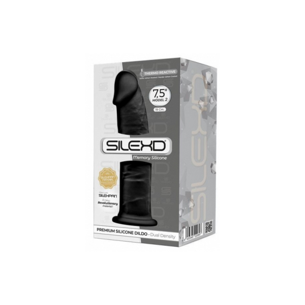 Силіконове ділдо Модель 2 19 см Black Silexd