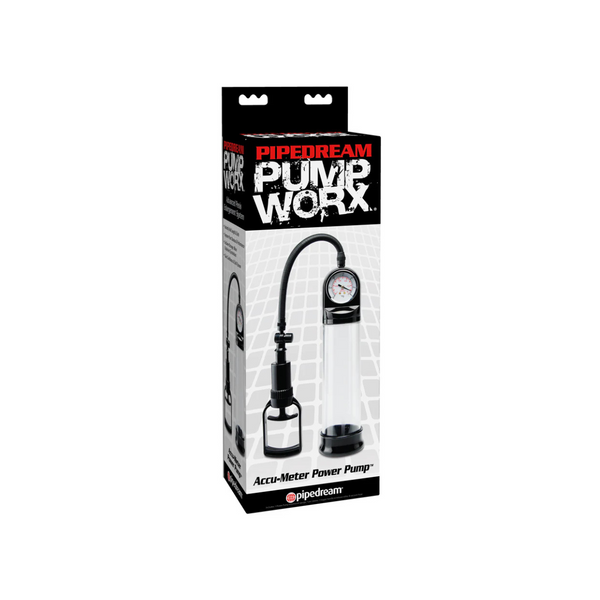 Pompka do penisa Accu-Meter Power Pump Clear Pump Worx