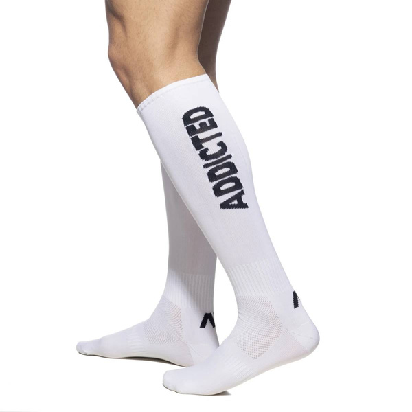 Addicted Fetish Socks White-Black S/M