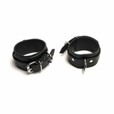 665 Leather Lined Ankle Restraints Black