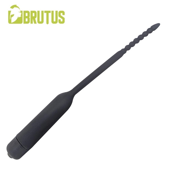 Вібруюча зонда для уретри Brutus Trembler Silicone Vibrating Sound Black