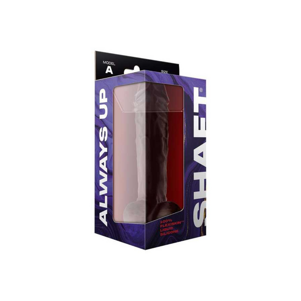 Dildo Shaft Model A 26,7 cm Dong with Balls Mahogany