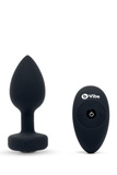 Korek analny Vibrating Jewel Plug M/L Black b-Vibe