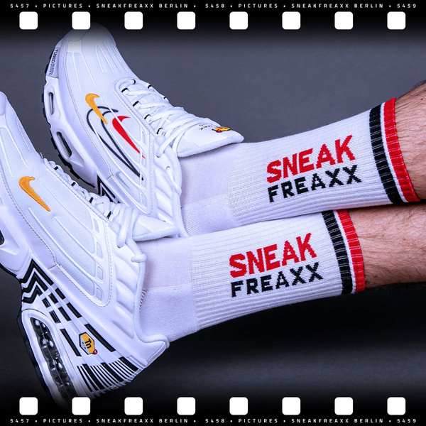SneakFreaxx skarpetki Socks White - Red