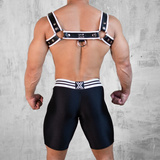 Boxer Bitch Short Black/ White Double Zipper S