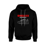 Bluza Hoodie Sneaxx Black-Red Xxl SneakFreaxx