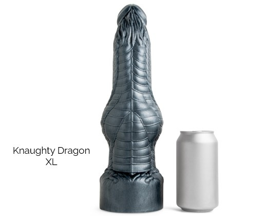 Mr Hankey's Dragon Dildo Knaughty Dragon Soft Red Vac XL