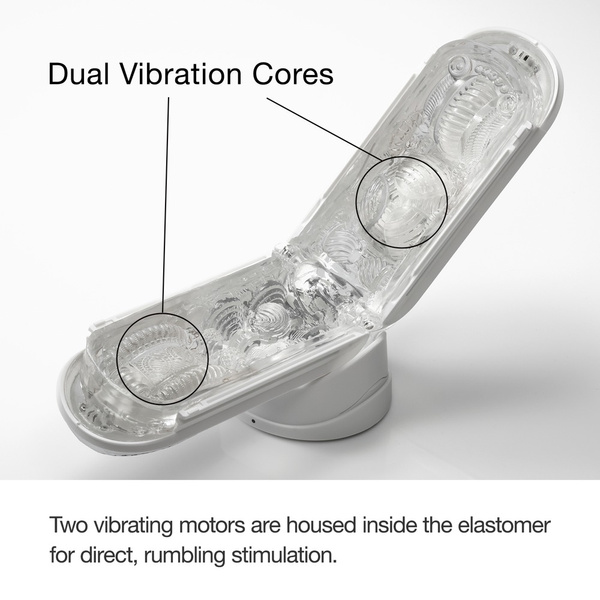 Flip Zero Electronic Vibration White Tenga