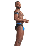 Mister B Urban Club Biceps Band Striped Blue