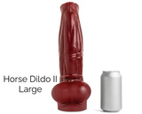 Dildo Horse II Blood Red Soft Vac 2XL Mr Hankeys 