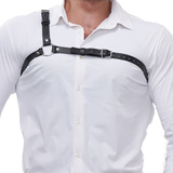 Serve Leather Style Harness Black L/Xl Mister B