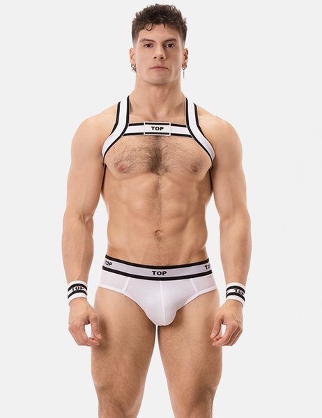 Slipy Brief Top White-Black L Barcode Berlin