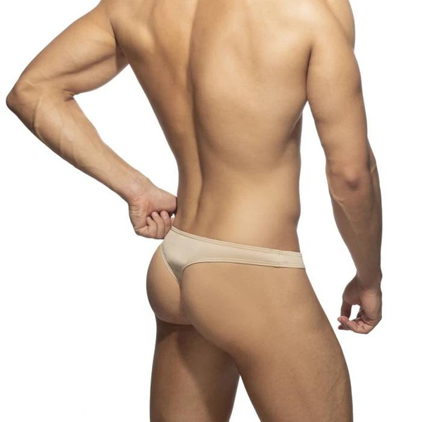 Cotton Thong Beige L Addicted