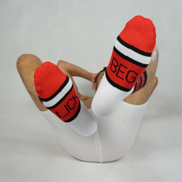 Aasssoxx SPW (Sport Public Worship) socks Slap the fag socks