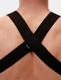 Elastyczna uprząż na tors Barcode Harness Matt Black L
