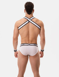 Slipy Brief Top White-Black L Barcode Berlin