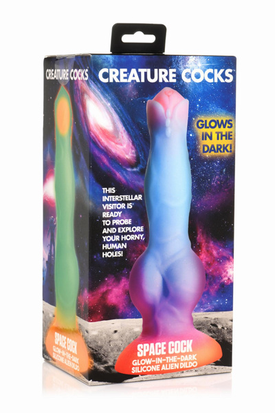 Creature Cocks Space Cock Glow in the Dark Silicone Alien Dildo