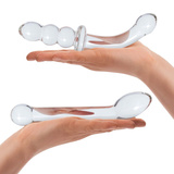 Zestaw Dwóch Szklanych Dild G-Spot Pleasure S Dildo Set 2 Pcs Glas