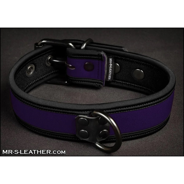 Neo Bold Color Puppy Collar Purple S-L Mr-S-Leather
