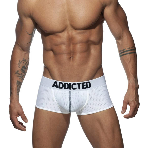 Чоловічі боксери Push Up Mesh Trunk Білий M Addicted