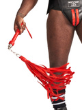 Батіг Impact Premium Leather Flogger Curling Red Mister B