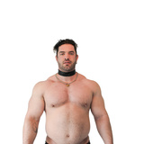 Vegan Puppy Collar Black-Black Brutus