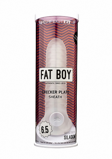 Przedłużka na penisa PF Fat Boy Checker Box Sheath Clear