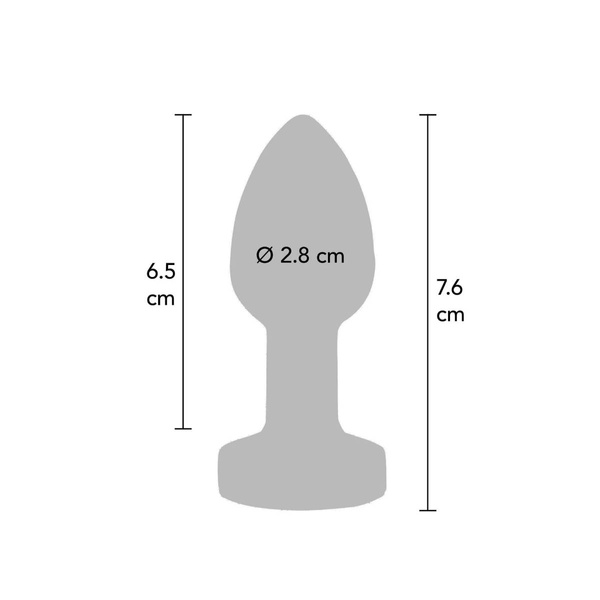 Вібруючий анальний корок The Glider Вібруючий Плаг Малий Toy Joy
