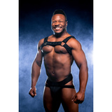 Mr-S-Leather Neo Carbon Black Bulldog Harness Black L/XL