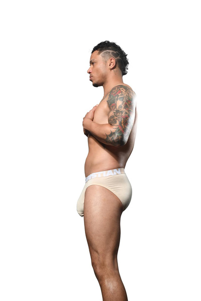 Big Fat Dick Bamboo Brief Sand M Andrew Christian
