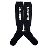 Чоловічі гетри Addicted Fetish Socks Black-White S/M