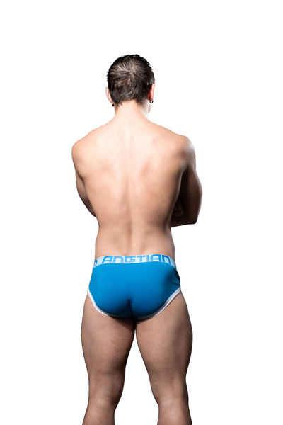 Almost Naked Retro Brief Royal/Aqua Xl Andrew Christian