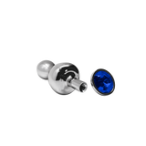 Lollypop Double Ball Metal Plug M Blue Wooomy