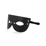 Generique Mask Eye Patches Black - dekoracyjna maska na oczy z zatrzaskami ze sztucznej skóry