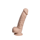 Silexd dildo with suction cup 21 cm Real Skin Model 1 8" Flesh