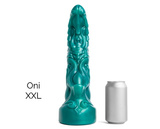 Mr Hankeys Fantasy Dildo Oni Soft Metallic Green Vac XXL