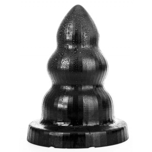 Анальний корок AB96 Triple Pleasure M 23 x 13см Увесь чорний