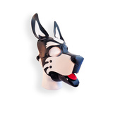 Vegan Pup Hood Black-White Brutus