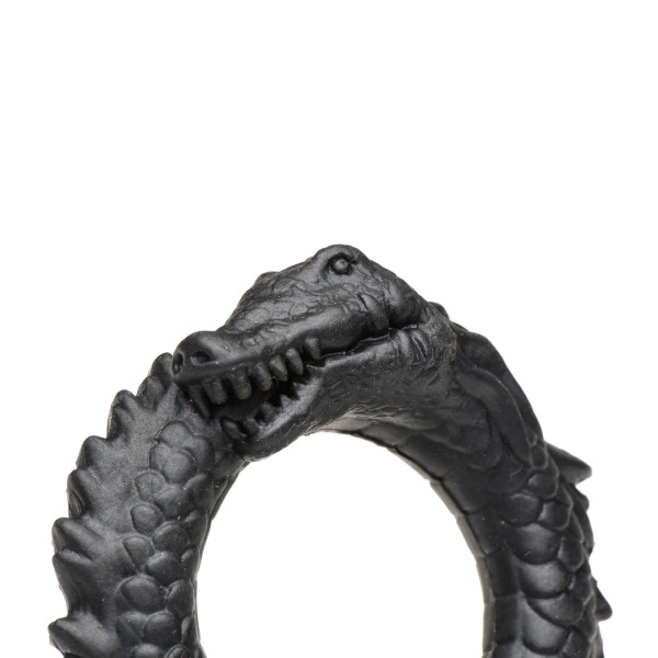 Creature Cocks Black Caiman Silicone Cock Ring