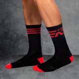 Skarpetki Fetish AD Top Socks Black-Red S/M Addicted