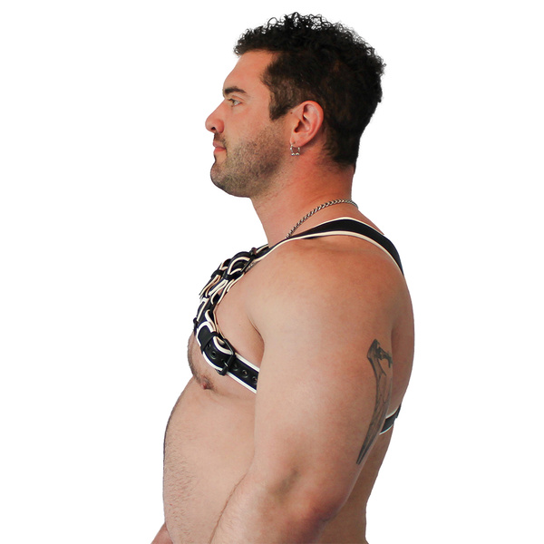 Uprząż Vegan Puppy Harness Black-White L/XL Brutus